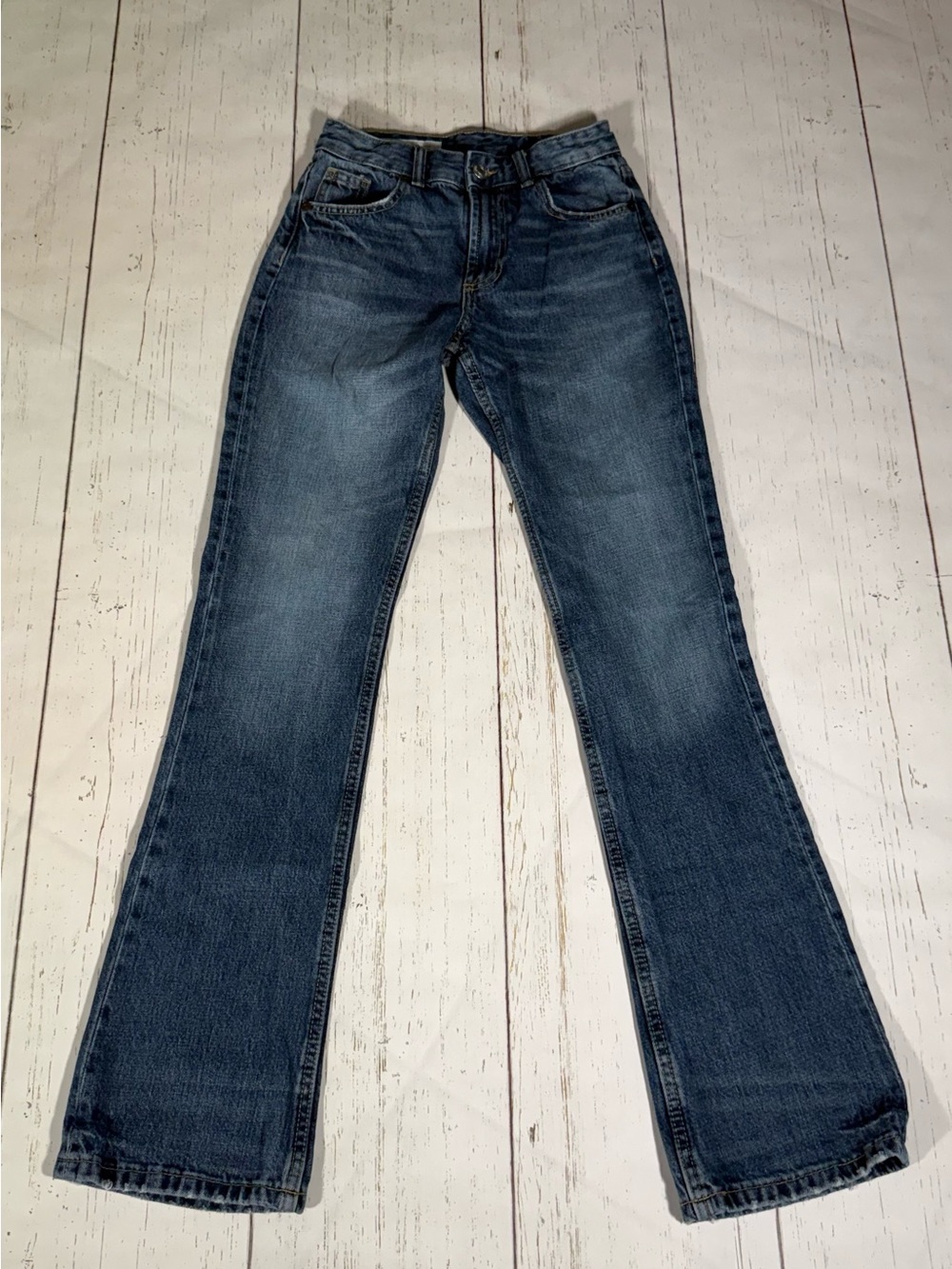 Zara Girls Blue Bootcut Jeans Size 0